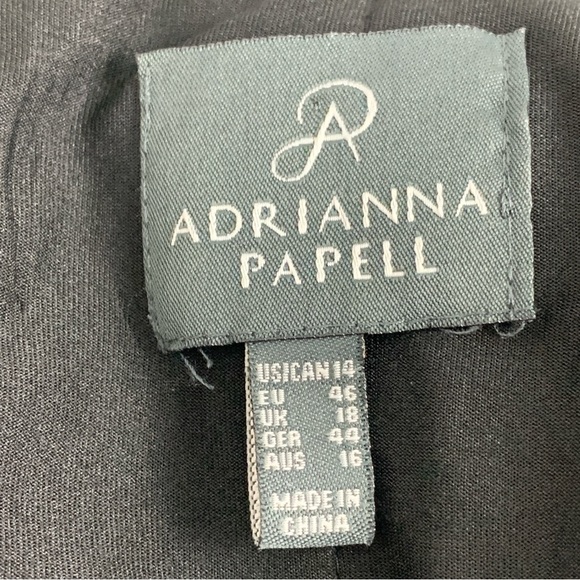 Adrianna Papell Black Cowl Neck Sheath Dress - Picture 7 of 9